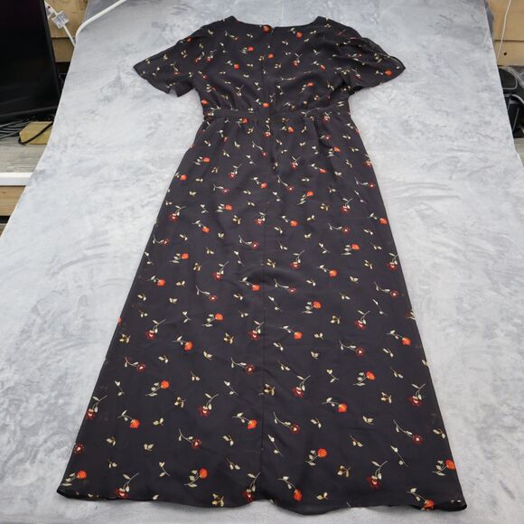 Madewell Floral Maxi Dress - Black and Red - Picture 9 of 16